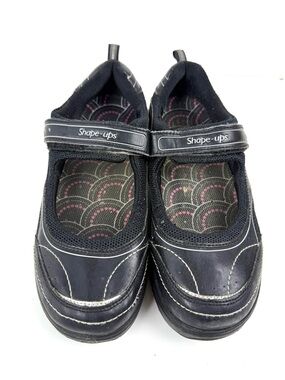 Skechers Shape-Ups Mary Jane Shoes Black Toning Shoes